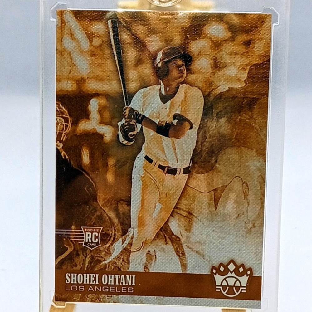 Shohei Ohtani Rookie Card #76 Panini Sepia Diamond Kings Baseball